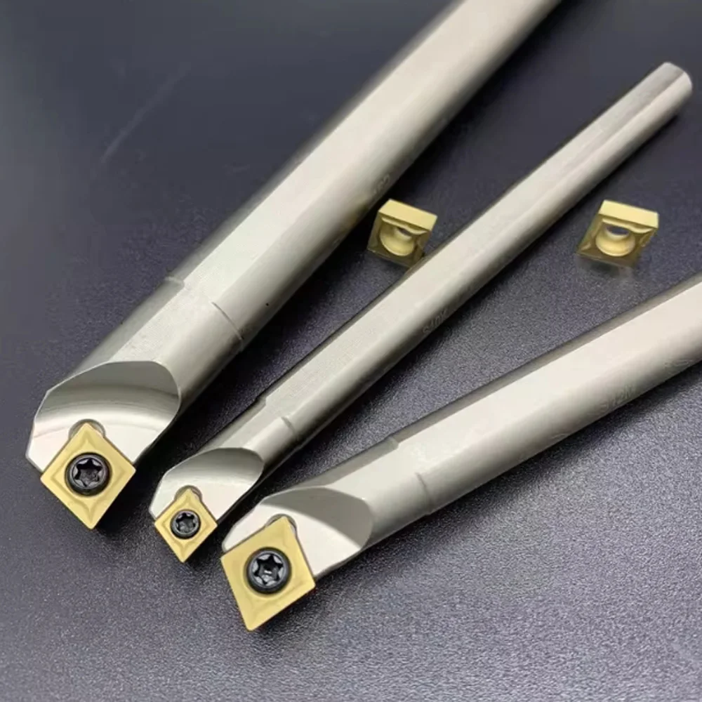 95 ° Mini-Drehmaschinen-Werkzeughalter für Metall 7-32mm SCLCL/SCLCR06 SCLCR09 SCLCR12 CNC-Halterung für CCMT-Einsätze, Lochbohrstange