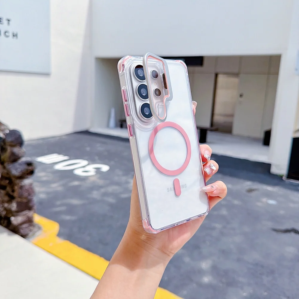 Magnetic Shockproof Clear Phone Protective Cover