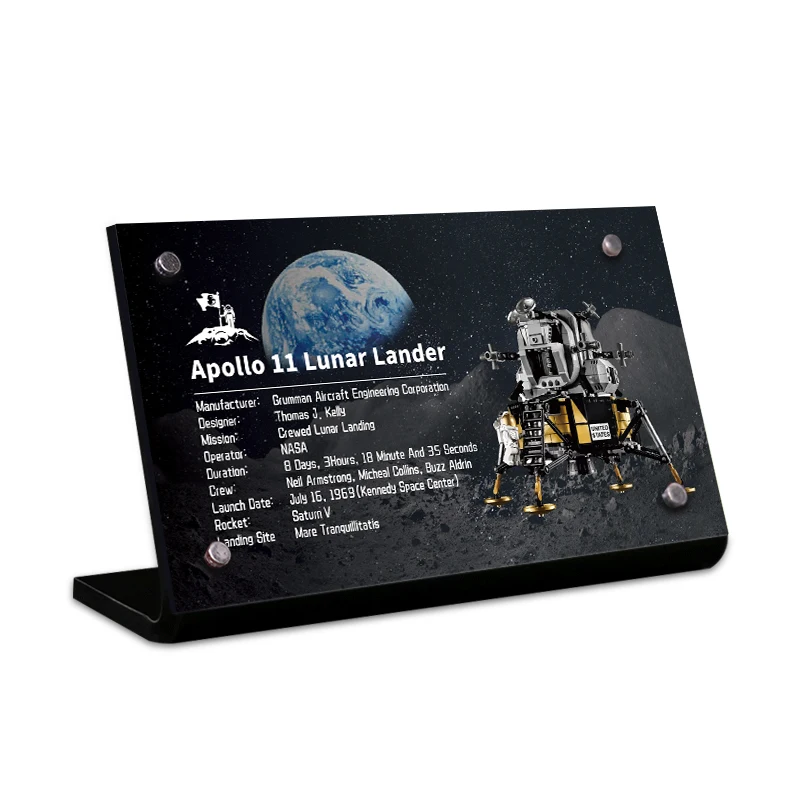 

Acrylic Display Stand Brand for Apollo 11 Lunar Lander 10266 Toys for Boys Building Blocks