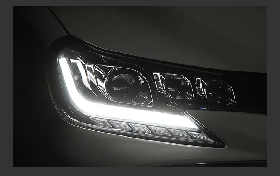 AKD Head Lamp for Toyota Mark X Reiz LED Headlight 2013-2017 Headlights Reiz DRL Turn Signal High Beam Angel Eye Projector Lens