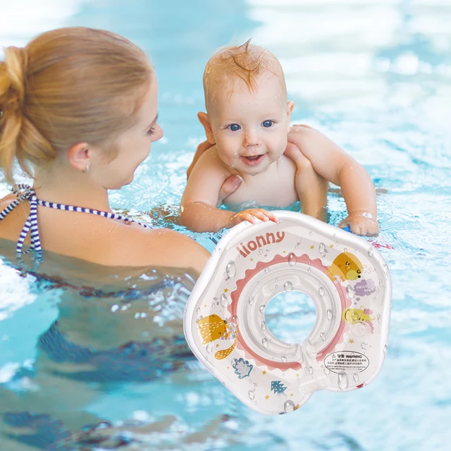 Baby Swimming Neck Ring Newborn Infant Safety Inflatable Swimming Ring Floating Circle Bathing Swimming Pool Accessories 2