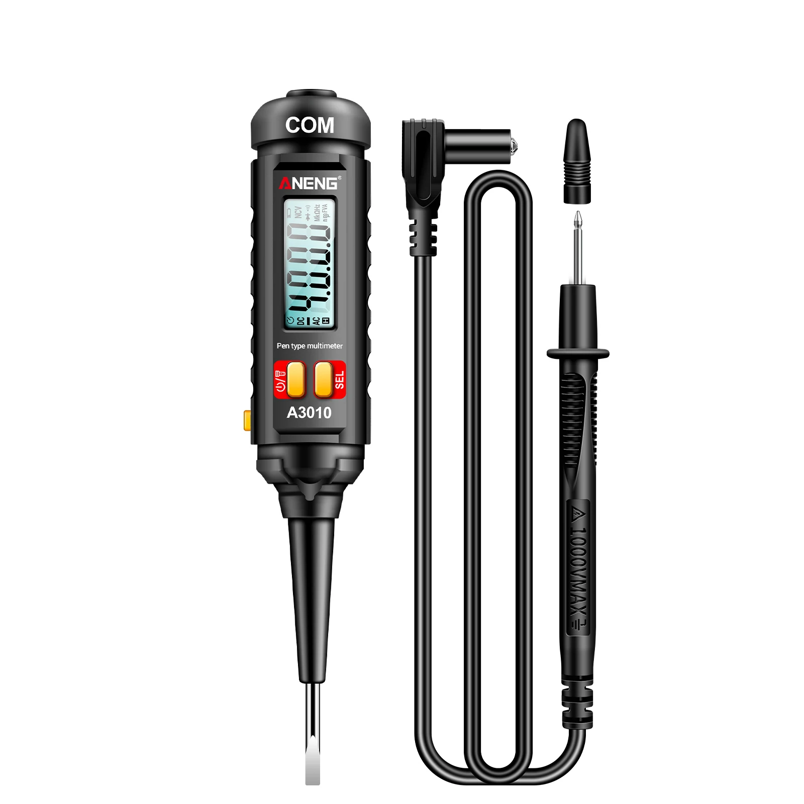 ANENG A3010 Pen-Type Multimeter 4000 Counts True-RMS Backlight Multi Meter Digital Auto Range Tester LCD Electrician Tools