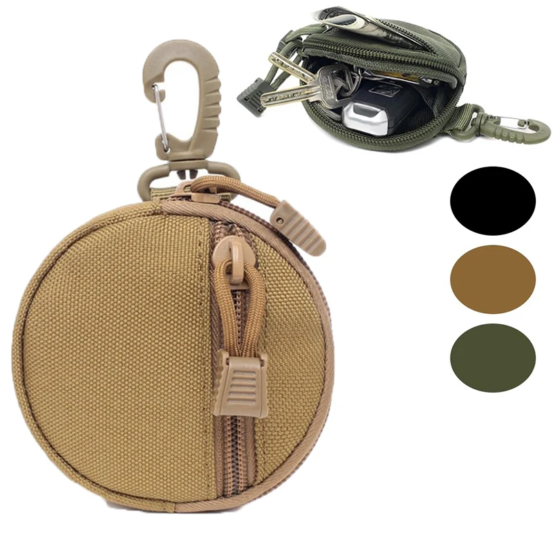 

Tactical Molle Military Running Pouch Earphone Bag Portable Key Coin Purse With Hook Mini Pocket Camping Bags Wallet Accessories
