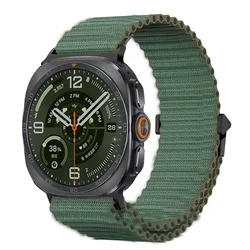 Off - road Trail Nylon Loop Strap: Braided Breathable Band - Watch Ultra 2 - 1 47mm (Army green)