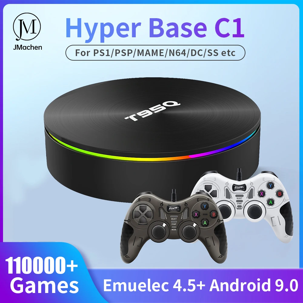 Console Per Videogiochi Retrò 8K Per Ps1/Psp/N64/Sega/Dc Game Box S905X3 Wifi Set Top Box 70 + Emulatori 110000 + Giochi Con Controller