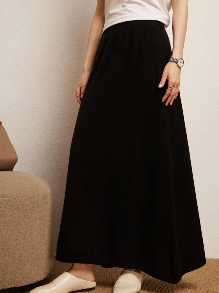Korean Long Skirt Cashmere Detail 40