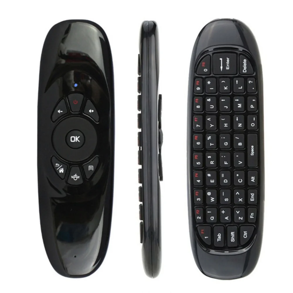 Controle Remoto Air Mouse Teclado sem Fio Android Mini tv Box Kodi C120 2.4