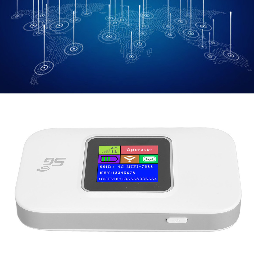  4G Portable WiFi LCD Display USB Powered Plug and Play Security Encryption Wireless Portable WiFi Router High Speed for Phones