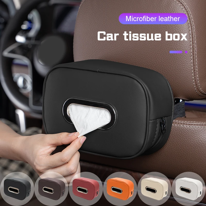 폭스바겐 VW 골프 4 5 6 7 8 MK4 MK5 MK6 MK7 차량용 티슈 박스 센터 콘솔 암레스트 냅킨 박스 고정 스트랩 포함