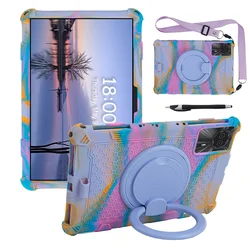 Children's 360° Rotating Stand Case with Handle Grip & Shoulder Strap for Tab 90 WiFi 2024 (CRP - Strap)