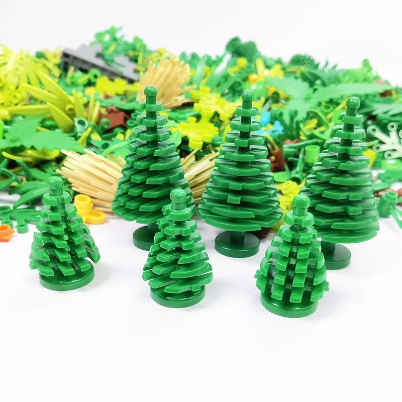 Tree and Plant Building Blocks - Jungle and City Landscape Accessories