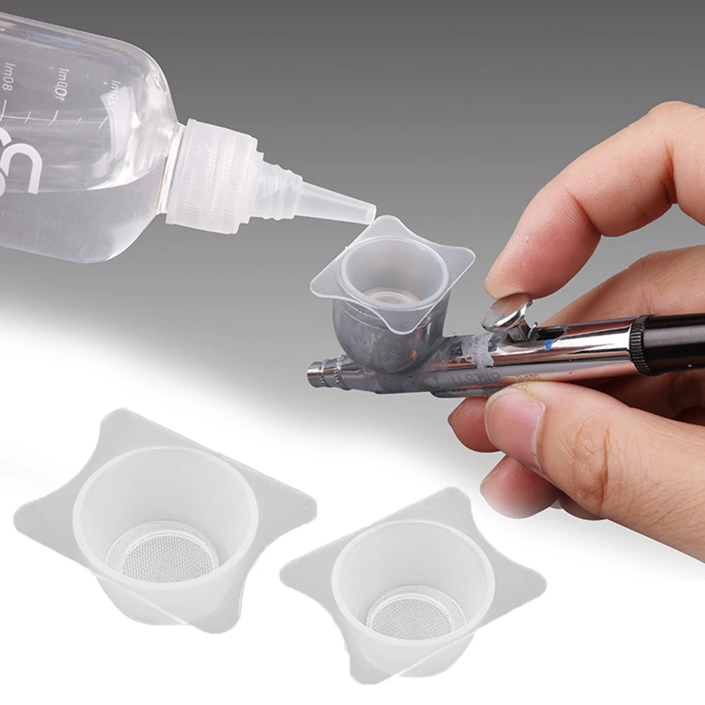 2PcsAirbrushCupStrainerModelPaintFilterCupModellingPainting