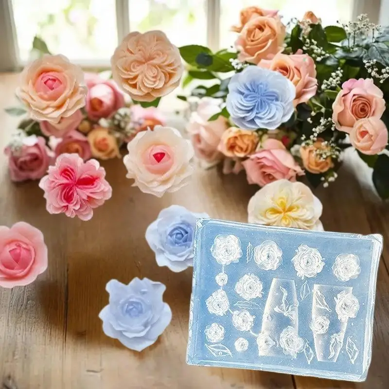 3D 과일 실리콘 네일 몰드 달콤한 꽃잎 요정 네일 템플릿 DIY 네일 아트 데..