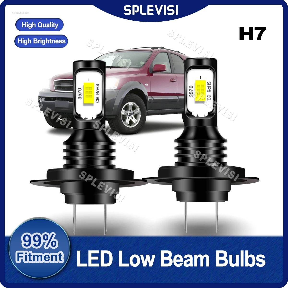 

2PCS LED Headlight H7 Low Beam 70W 8000LM/Pair CSP LED Chips For Kia Sportage MK3 2010 2011 2012 2013 2014 2015 Car Bulbs