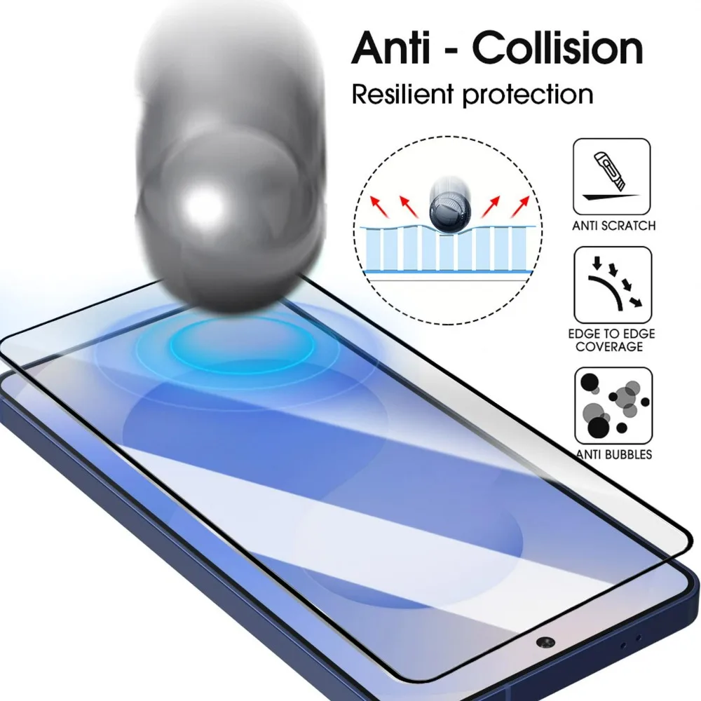 Premium Tempered Glass Screen Protectors - Shatterproof HD Shield, 1-4 Pack