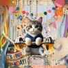 1Pc Car Pendant Creative Cute Swing Cat Rearview Mirror Pendant Car Interior Decoration For Girls Car Interior Accessories 1