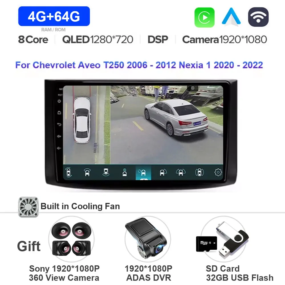 4G-64G 360 DVR