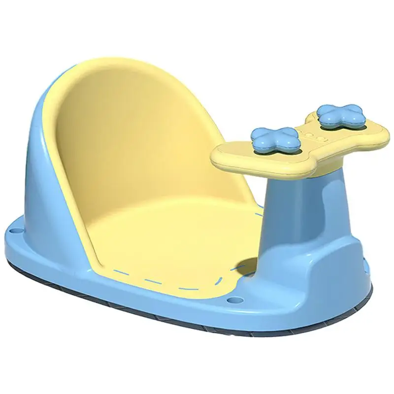 

Baby Bath Chair Non-Slip Kids Bath Chair For Bathtub Surround Bathroom Seats Newborn Bath Seat With Ergonomic Backrest For 6-36