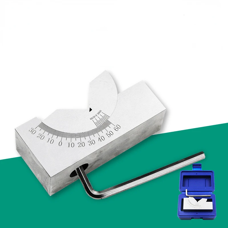 Milling Machine Tools AP25 Tools Maker Precision Gauge Micro Adjustable Angle V Block Milling Setup 0 To 60 Degree Angle Plate Block Gauge