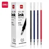 Deli 20Pcs/lot Gel Pen Refill 0.5mm Ink Black Red Blue Colors Refills Writing Signature School Stationery Supplies Pen Core Gift 1
