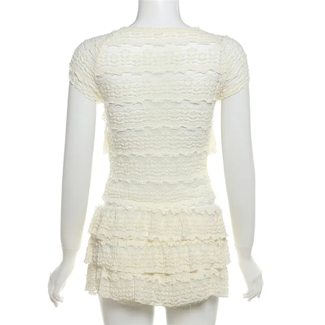 Crop Top And Mini Skirt Set 5