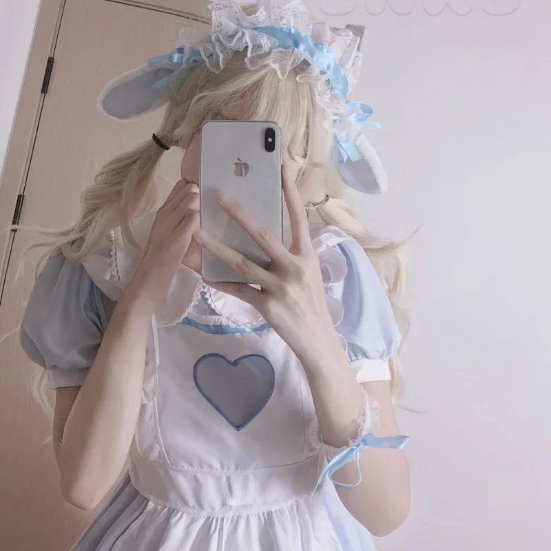 Sweet Doggy Maid Cosplay Kleid Damen Plus Size Kawaii Anime Bunny Halloween Lolita Party Dress 5