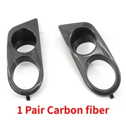 Car Front Bumper Honeycomb Mesh Fog Light Grille Trim Accessory (1 Pair Carbon fiber)