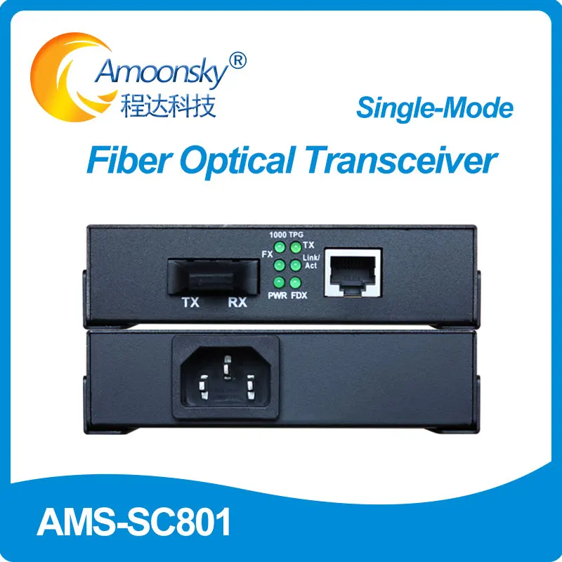 Linsn SC801 Single-mode Optical Fiber Converter Linsn Control System Include 1 Sender and 1 Receiver for LED Display Screen