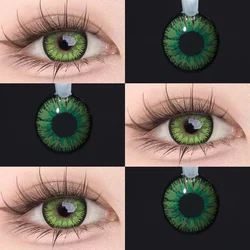 Vibrant Anime - Inspired Eye - Enhancing Colored Contact Lenses (Vika Green)