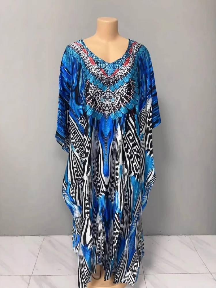 Wmstar Dress Women Wholesale New Printed Loose Comfortable Wide Spread Dress in Stock for Wholesale Fat Beauty Clothing 2025