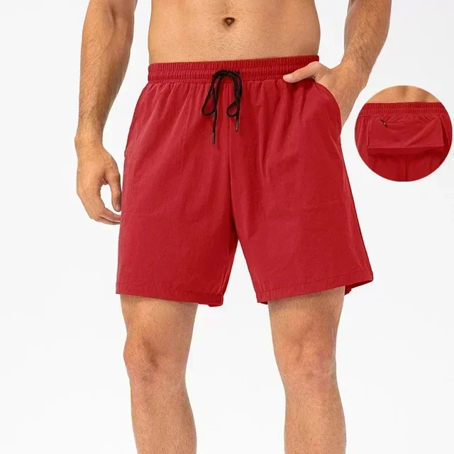 Men Summer Fitness Shorts With The Same Paragraph Are Light,Breathable And Quick-drying Gym Fitness Shorts And Pweaty Pant 2