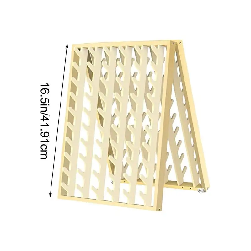 Braid Rack Extension Holder Standing or Wall Mounted Pine Wood