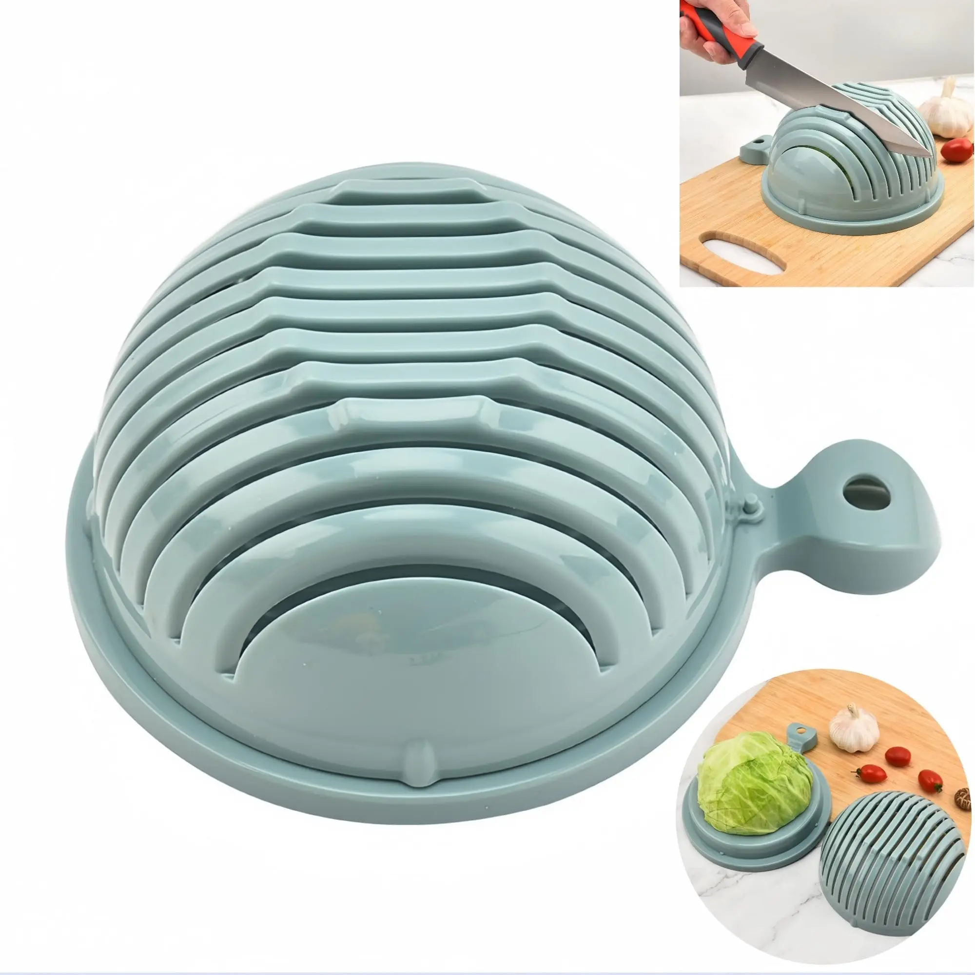 Fruit and vegetable cutting bowl salad chopper fruit and vegetable slicer kitchen gadgets