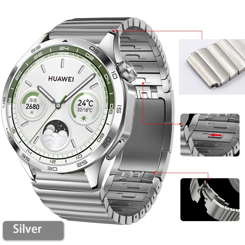 22mm Stainless Steel Strap for Huawei Watch GT4/GT3 Pro 46mm