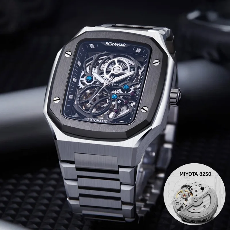 RONMARAutomaticMechanicalWatchSapphireCrystalLuxuryWristwatch