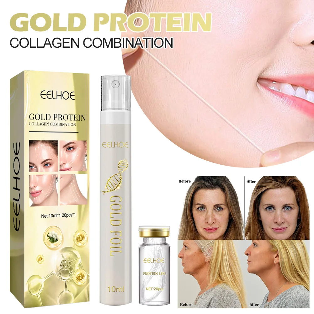 

Face Filler Absorbable Collagen Protein Thread Face Lift Plump Silk Fibroin Line Carving Anti Aging Essence Facial Tightening