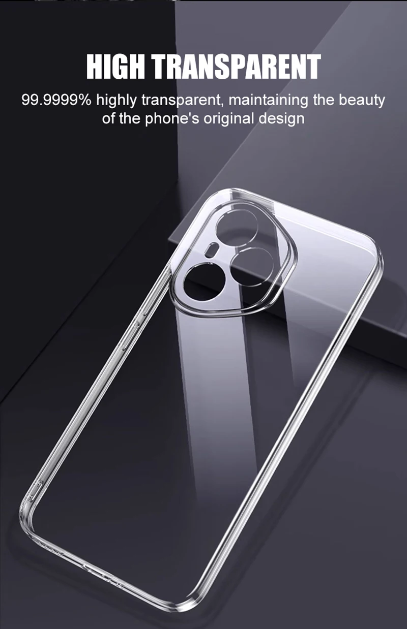 Ultra Thin Silicone Soft Shockproof Clear Cover Shell