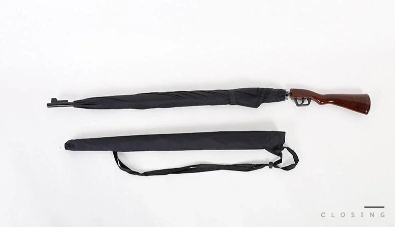 Creative Rifle Umbrella Long Handle Large Straight Cool Umbrellas Formen Automatic Open automatic umbrella