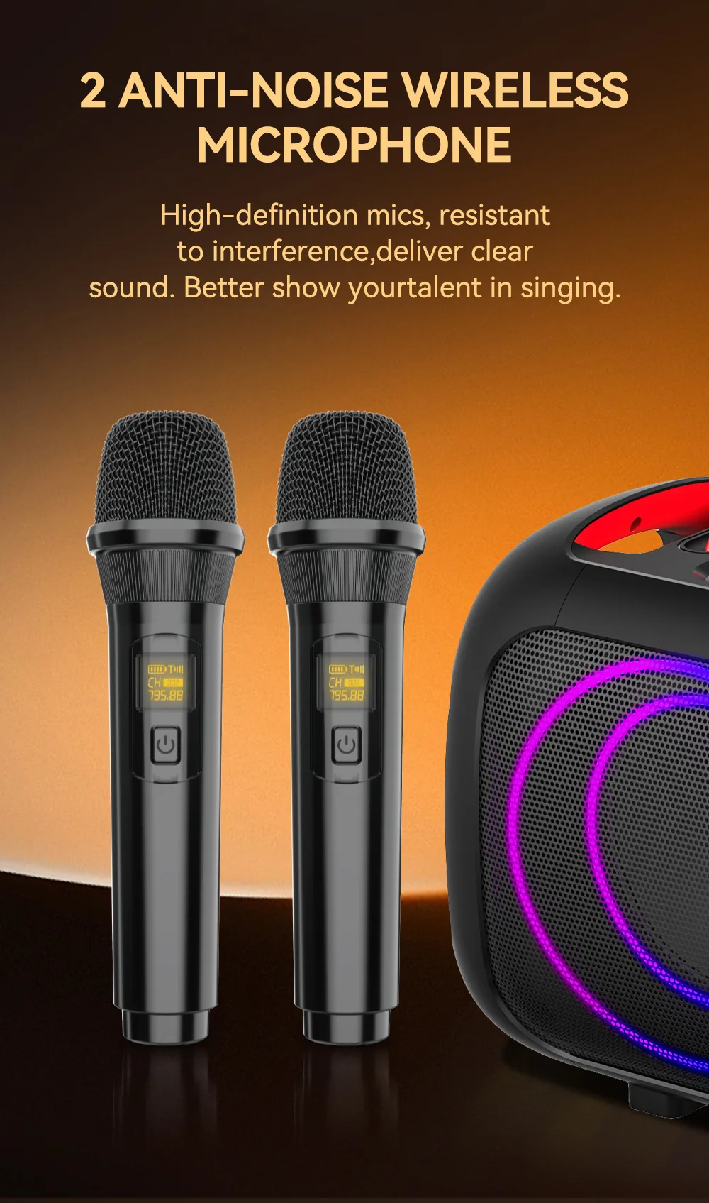 Sing-e ZQS-L17 outdoor portable karaoke Bluetooth speaker