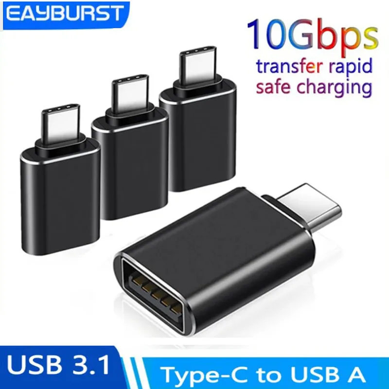 

USB Adapter 10Gbps USB C Female to USB Male Adapter OTG Cable Charger Converter for All Type-c Interface Laptops Tablets Phones