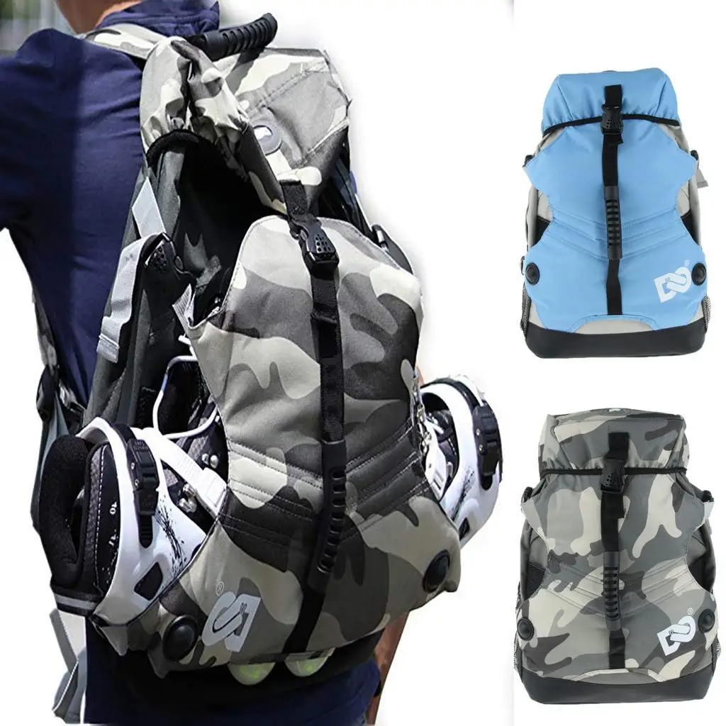 Professional Roller Skates Backpack Fashion Unisex Outdoor Bags Nylon Durable Multi-pocket Sports Bags Outdoor Sports Backpack sports bags,sports backpacks