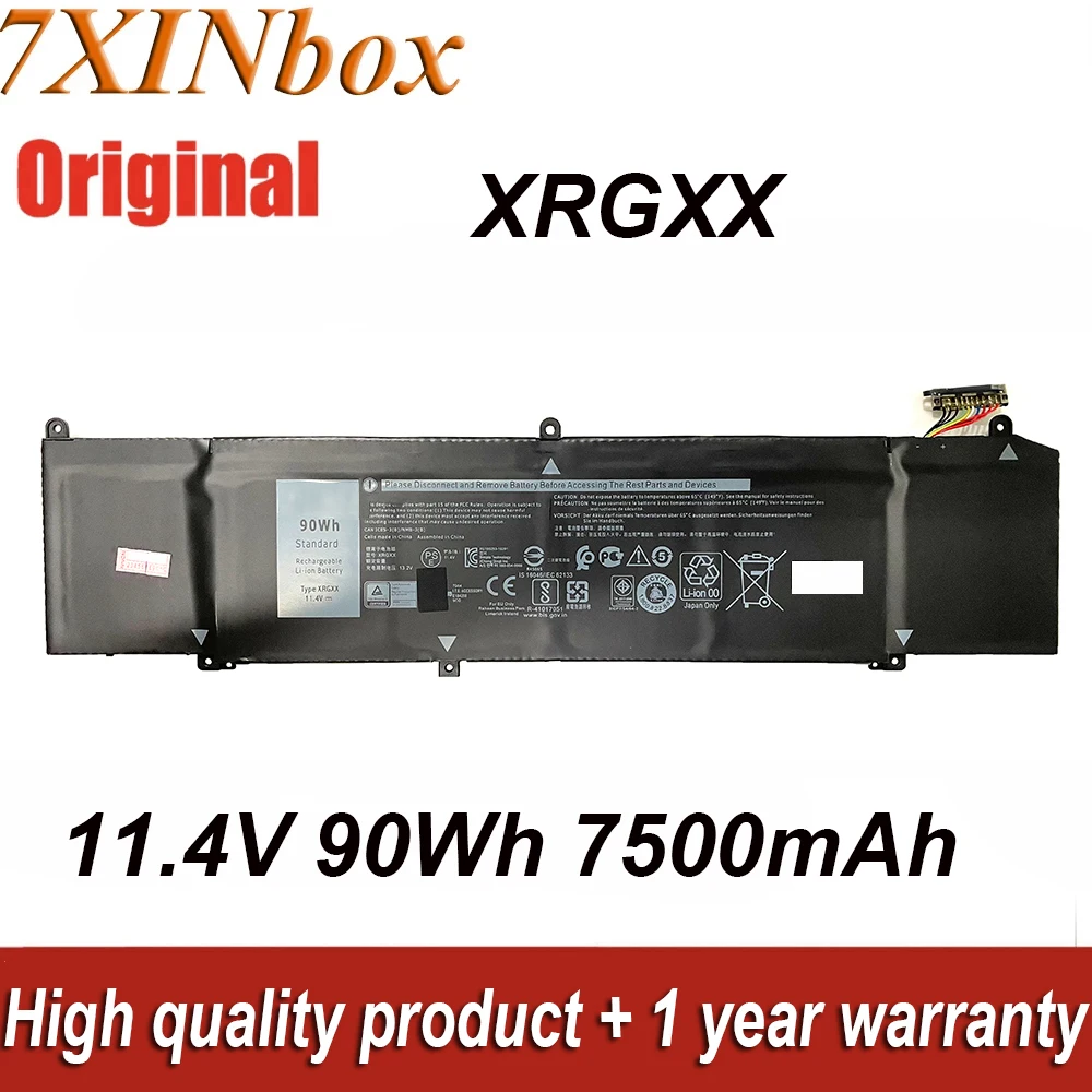 Bateria do Portátil para Alienware Xrgxx 90wh M15 r1 M17 r1 Alw15m-r1725s D1735r R1735r g5 15 5590 g7 17 7790 Series 7xinbox 11.4v