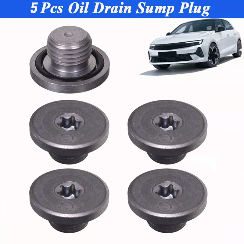 5 pz 90502556 93177277 Auto Motore Coppa Olio Tappo di Scarico Coppa Vite Bullone Per Opel Vauxhall Astra JH Corsa BC Auto Motore usura parti - Image 5