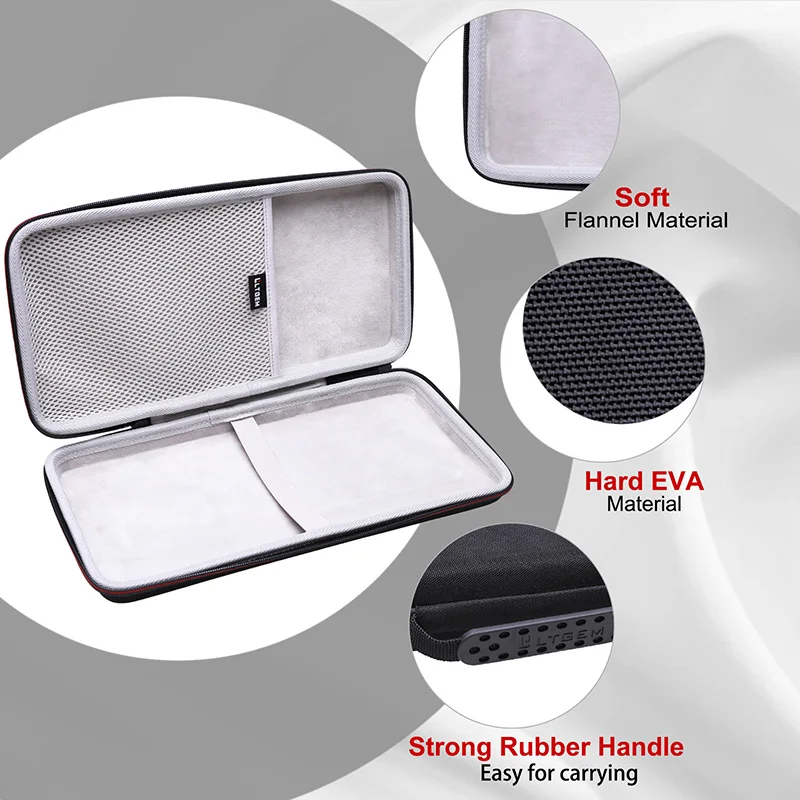 Ltgem-eva Case Difícil para Logitech mx Mecânico Mini Teclado sem Fio Viajar Protetora Bolsa Transportando - Imagem 2