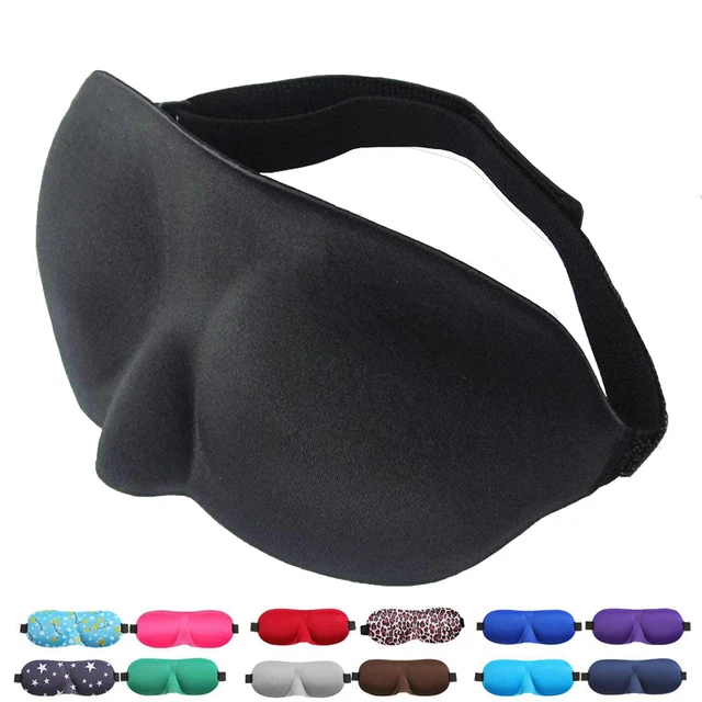 Natural dormir máscara de olho máscara de sombra de olho remendo masculino  macio portátil blindfold viagem eyepatch 3d máscara de sono - AliExpress