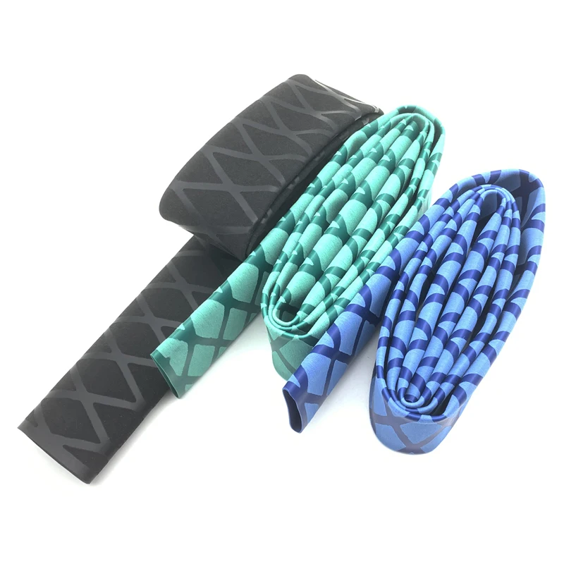 미끄럼 방지 열 수축 튜브 낚싯대 랩 핸들, 절연 보호 방수 커버, 1M ID 15 18 20 22 25 28 30 35 40 45 50mm