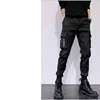 2025  New Trendy Solid Color Pants Multi Flap Pocket Men's Cargo Pants Loose Casual Outdoor Trousers Male Work Pants Oversized