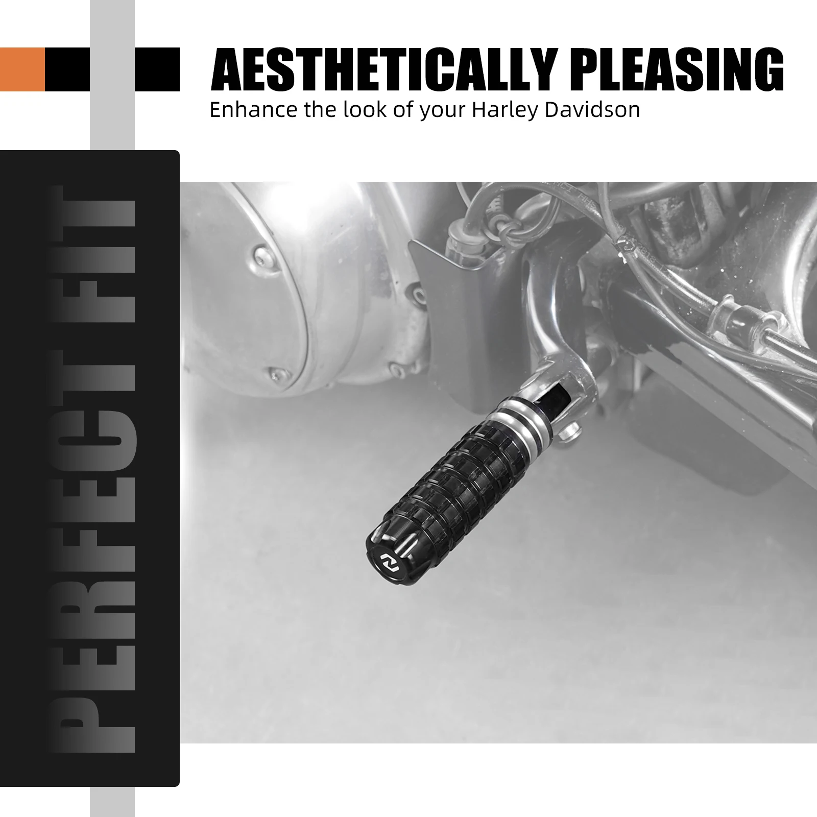 Für Harley Sportster 883 XL883R Sportster 1200 XL1200C Passagier Fußrasten Eisen 883 XL883N 2014-2020 Eisen 1200 XL1200NS 2018-2021 – Detail 13