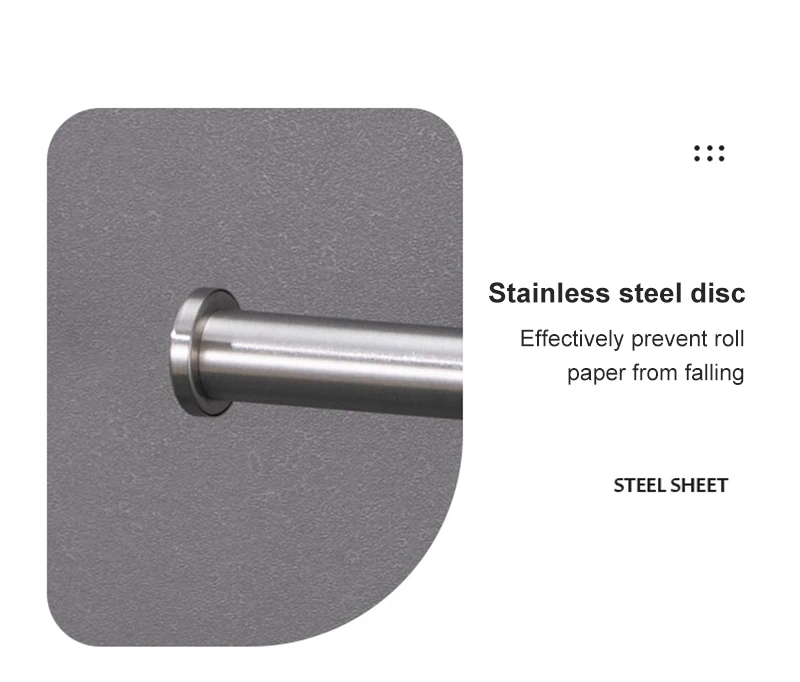 Description Picture 6 of itemNo Drilling Self-adhesive Black Towel Bar Holder Robe Hook Toilet Paper Rack Brushed Gold Bathroom Hardware Accessories Set