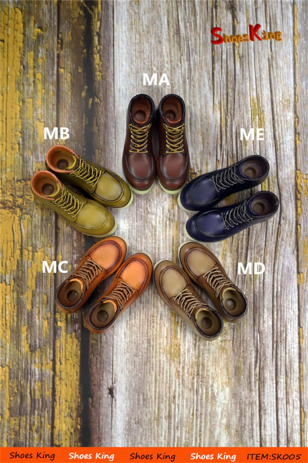 1/6 масштаб SK005 мужские ботинки ретро высокие мотоциклетные ботинки модная однотонная обувь Модель Для 12-дюймового экшн-боди со съемными ножками